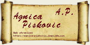 Agnica Pisković vizit kartica